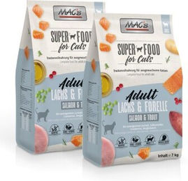 Produktbild von MAC's Trockenfutter für erwachsene Katzen mit Lachs und Forelle 2x7 kg - 2 x 7 kg