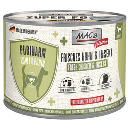 MAC's Vetcare Hund Nassfutter Purinarm Huhn & Insekt Adult 6 x 200 g - 6 x 200 g – Bild 1 von 3
