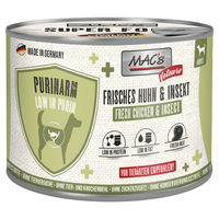 Produktbild von MAC's Vetcare Hund Nassfutter Purinarm Huhn & Insekt Adult 6 x 200 g - 6 x 200 g