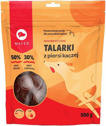 Produktbild von MACED Belohnungssnack Ente für Adult Hunde mit hohem Fleischanteil und Monoprotein 500 g