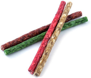 MACED Kabanossi Mix Zahnpflege-Snack für Hunde Adult mit Rind Monoprotein 100 Stück - 100 x 12,5 cm – Bild 1 von 2