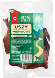 Produktbild von MACED Natural Getrocknete Schweineohren Monoprotein Naturkaukartikel für Hunde 200g