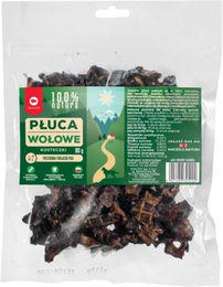 Produktbild von MACED Natural Rindfleisch-Lungenwürfel Trockenfleisch für Hunde 80 g ohne Farb- und Aromastoffe sowie Konservierungsstoffe