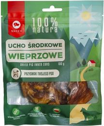 Maced Naturkauartikel Mittelohr Schwein Monoprotein für Hunde Adult 100g - 100 g – Bild 1 von 4