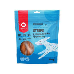 MACED Trio Hundeleckerli Trockenfleisch Ente Kaninchen Lamm 500 g – Bild 1 von 3