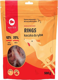 Produktbild von MACED Trockenfleisch Ente und Fisch Kalmar Ringe 500 g - 500 g