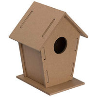 Produktbild von Macma Vogelhaus aus Holz zum Zusammenbauen in Braun