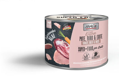 Produktbild von Macs Katzen Nassfutter Kitten Pute Ente 6x100g