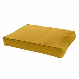 Madison Hundekissen Velours Lounge Cushion Gelb Größe L – Bild 1 von 2