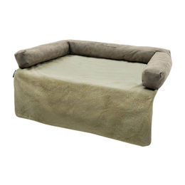 Madison Orthopädisches Sofa aus Plüsch in Beige 50 x 65 cm – Bild 1 von 2