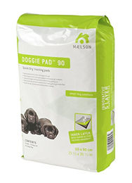 Maelson Doggie Pads Welpenunterlage für Welpen, Weiß, 10 Stück, 90 x 60 cm - 10 x 90 cm – Bild 1 von 4