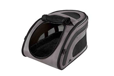Maelson Snuggle Kennel Transportbox für kleine Hunde aus Nylon grau wasserdicht faltbar - 52 cm – Bild 1 von 13