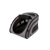 Produktbild von Maelson Snuggle Kennel Transportbox für kleine Hunde aus Nylon grau wasserdicht faltbar - 52 cm