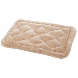 Maelson Soft Kennel Deluxe Cushion 52 Hundekissen aus Plüsch beige/schwarz – Bild 1 von 4