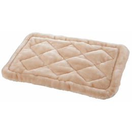 Maelson Soft Kennel Deluxe Cushion 72 Hundekissen aus Plüsch Größe L beige schwarz – Bild 1 von 4