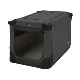 Maelson Soft Kennel faltbare Hundebox aus Nylon in Anthrazit XXL 120 (120 x 77 x 86 cm) wasserdicht – Bild 1 von 2