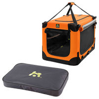 Produktbild von Maelson Soft Kennel Transportbox für Hunde mit Lounge Mat in Neon Orange 52 cm