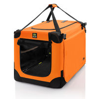 Produktbild von Maelson Soft Kennel Transportbox für Hunde Neon-Orange Größe L wasserdicht faltbar