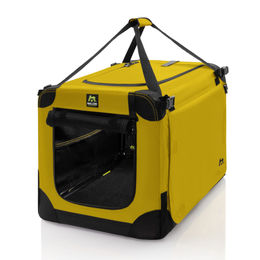 Maelson Soft Kennel Transportbox für Hunde Safran Gelb 72 cm wasserdicht und faltbar – Bild 1 von 9