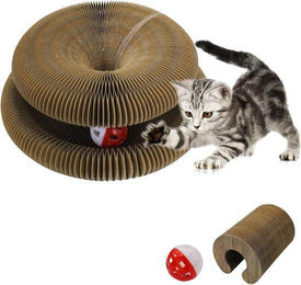 Magic Cat Faltbares Katzenkarton Spielzeug mit Ball für Katzen zur Förderung von Bewegung und geistiger Fitness – Bild 1 von 1