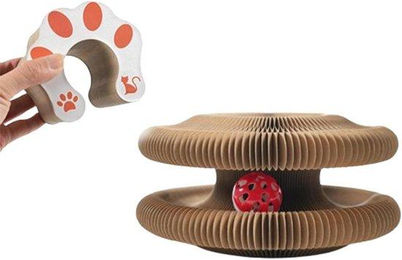 Magic Cat Katzenkratzer 2-in-1 Spielzeug mit Katzenfutter für Katzen – Bild 1 von 1