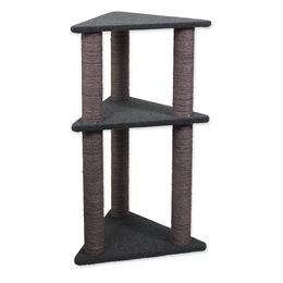 Magic Cat Kratzbaum Elena für Katzen Grau 56x50x113cm aus Plüsch und Sisal – Bild 1 von 1