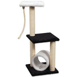 Magic Cat Kratzbaum für Katzen aus Plüsch in Beige-Schwarz 35x35x85cm – Bild 1 von 1