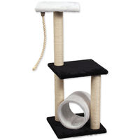 Produktbild von Magic Cat Kratzbaum für Katzen aus Plüsch in Beige-Schwarz 35x35x85cm