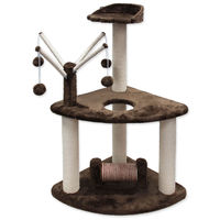 Produktbild von Magic Cat Kratzbaum für Katzen Braun 50 x 50 x 93 cm aus Holzspanplatte Plüsch und Sisal