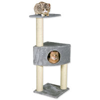 Produktbild von Magic Cat Kratzbaum für Katzen Grau aus Plüsch und Seil
