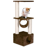 Produktbild von Magic Cat Kratzbaum für kleine bis mittelgroße Katzen und Kitten Braun Plüsch 36x36x109cm