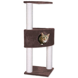 Magic Cat Kratzbaum Irena für Katzen Braun aus Plüsch und Seil 35x35x109cm – Bild 1 von 1