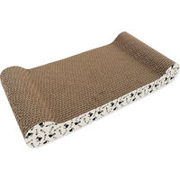 Produktbild von Magic Cat Kratzbrett Sofa für Katzen aus Pappe 44x22x6,6cm Braun