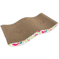 Produktbild von Magic Cat Wave Kratzbrett für Katzen aus Karton 43x22x4cm Braun