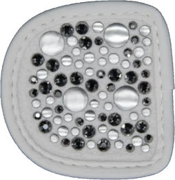 Magic Tack Reittextil-Patch in Weiß und Silber – Bild 1 von 1
