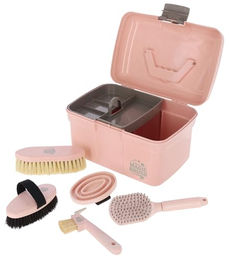MagicBrush Putzbox Waterlily Pastell-Rosa aus Kunststoff mit Bürste – Bild 1 von 2