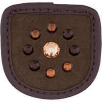 Produktbild von MagicTack Reithandschuh Patches Circle Braun aus Leder