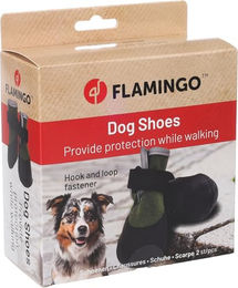 Magna Hundeschuhe Flamingo Grün XL aus Polyester mit reflektierenden Elementen 2 Stück – Bild 1 von 4