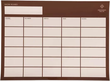 Magnetisches Stall-Reitpanel Grooming Deluxe Braun – Bild 1 von 1