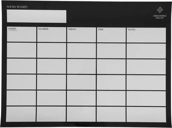 Magnetisches Stall-Reitpanel Grooming Deluxe Schwarz – Bild 1 von 1