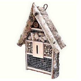 Makedo Insektenhotel aus Holz mit Birke und Bambus 48x34x11,5 cm in Natur Braun – Bild 1 von 3