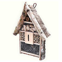 Produktbild von Makedo Insektenhotel aus Holz mit Birke und Bambus 48x34x11,5 cm in Natur Braun