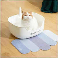 Produktbild von Makesure LITE Katzentoilette Purpurra Offene Schalentoilette aus Kunststoff mit Streuschaufel und Vorlegepad