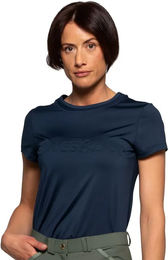 Produktbild von Malata Reitshirt Flags&Cup für Damen in Blau Größe XS aus Polyester
