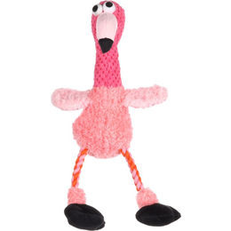 Produktbild von Malita Flamingo Hundespielzeug aus Plüsch in Rosa 40cm