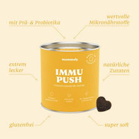 Produktbild von mammaly Immu Push 14-in-1 Immunsystem Hundeleckerli mit Hagebutte und Granatapfel 110g - 110 g