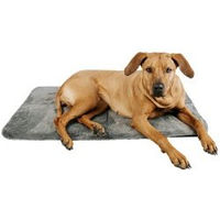 Produktbild von Manuly Hundematte mit Langhaar Aqua Bezug in Grau Größe L