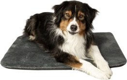 Manuly Hundematte mit Langhaar Bezug in Grau Größe M – Bild 1 von 3
