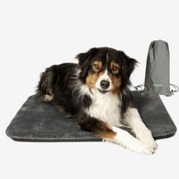 Produktbild von Manuly Hundematte selbstaufblasend mit TPU-Kern und Langhaar Bezug in Anthrazit Größe M