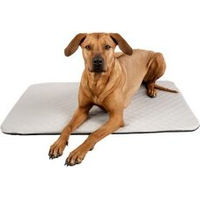 Produktbild von Manuly Hundematte Set mit selbstaufblasender Isomatte und kühlendem Aqua Bezug in Grau Größe L